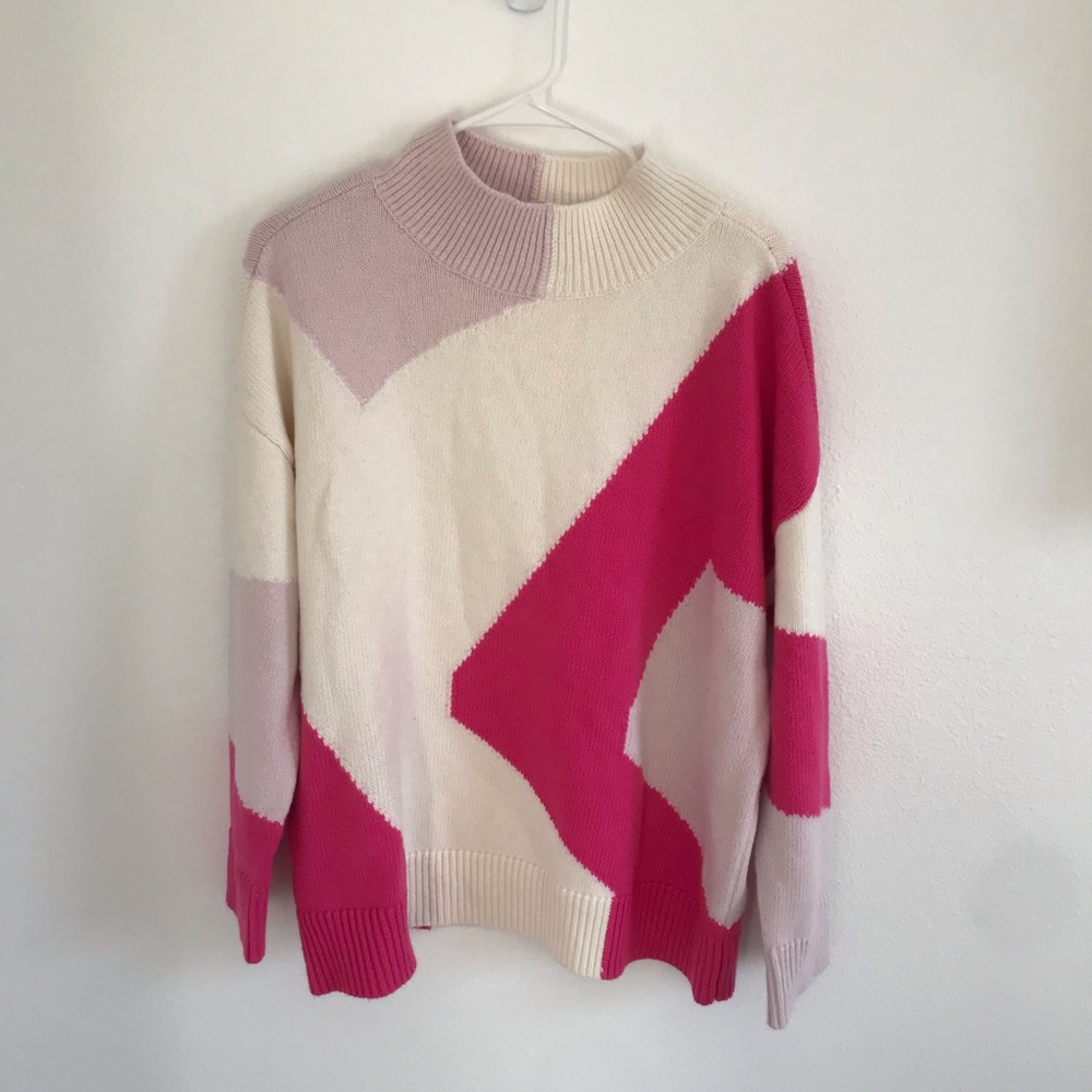 Vince Camuto Women’s Pullover Colorblock Sweater